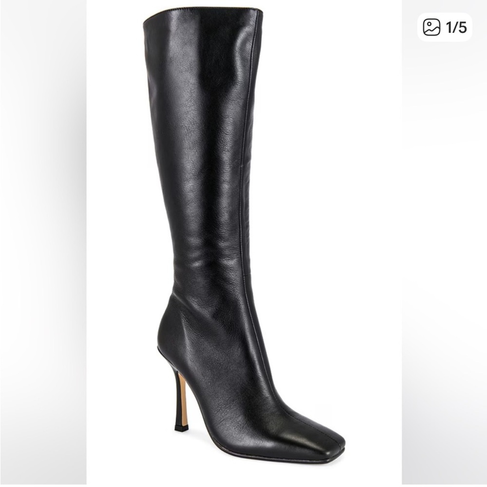 Tony Bianco Sleek Black Nappa Heeled Boots